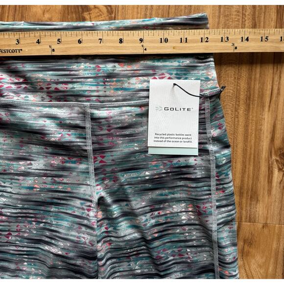 Golite Leggings Womens Medium Workout Gym Stretch‎ Lightweight Yoga Black Casual - Picture 6 of 6